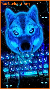 Luminous Raw Wolf Keyboard Theme screenshot