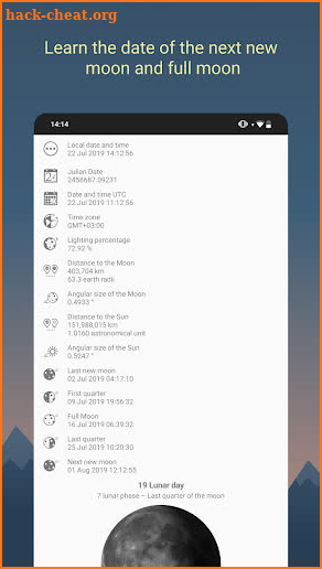 Lunar Calendar. Moon Phases + horoscopes screenshot