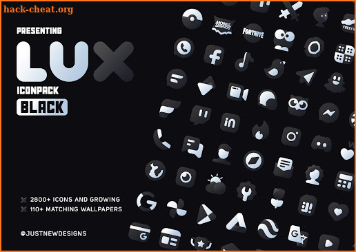 LuX Black Icon Pack screenshot