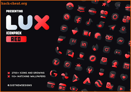 Lux Red IconPack screenshot