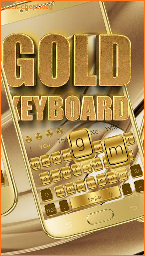 Luxury Gold Keyboard screenshot