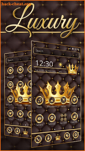 Luxury Gold King Theme screenshot