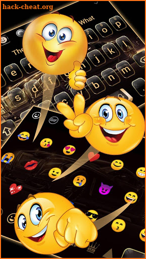 Luxury Golden Car Keyboard Theme screenshot