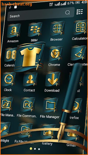 Luxury Pen Launcher Theme screenshot