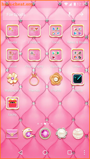 Luxury Theme - Pink Diamond Wallpaper & Icons screenshot