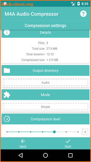 M4A Audio Compressor (no Ads) screenshot