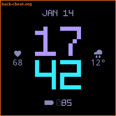 m8face - Retro Pixel Watchface screenshot