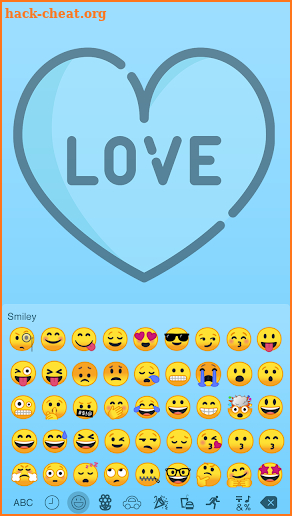 Macaron Blue - Emoji Keyboard, Free, Macaron Color screenshot