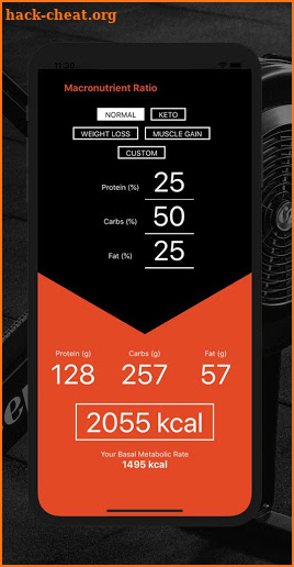 Macro Calculator - Weight Loss and Muscle Gain screenshot