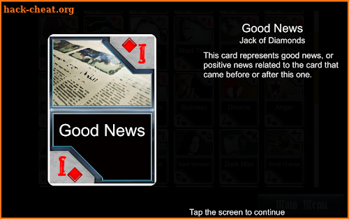 Madam Ida's Fortune Telling Playing Cards screenshot