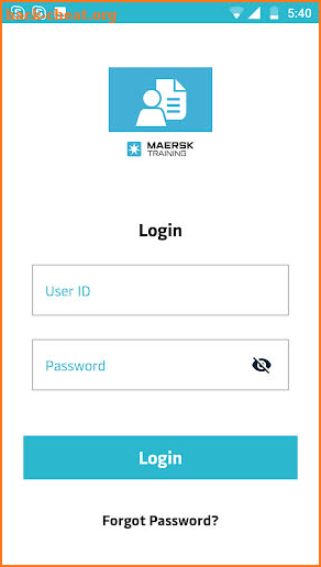 Maersk Training TMS screenshot