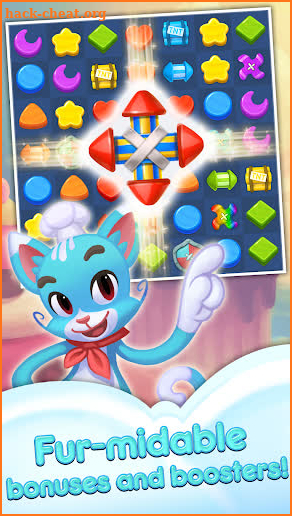 Magic Cat Match : Swipe & Blast puzzle screenshot