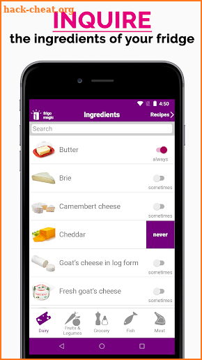 Magic Fridge: Easy recipe idea and anti-waste screenshot