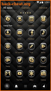 Magic Gold GO Launcher Theme screenshot