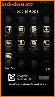 Magic Gold GO Launcher Theme screenshot