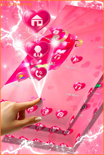 Magic Hearts Launcher Theme screenshot