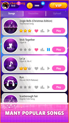 Magic Pink Tiles: Piano Game screenshot