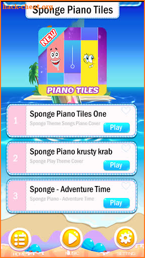 Magic sponge-bob Piano Tiles screenshot