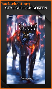 Magic Wolf Mysterious Arts Fantasy Lock Screen screenshot