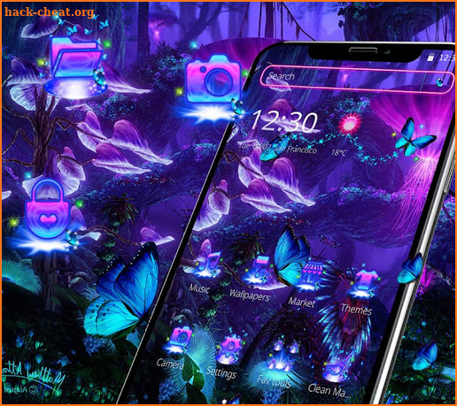 Magical Butterfly Land Theme screenshot