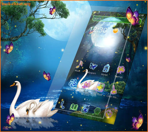 Magical Forest Swan Theme screenshot