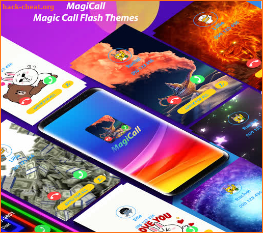 MagiCall - Color Phone Call Screen Theme LED Flash screenshot