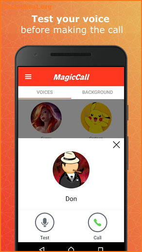 MagicCall – Voice Changer, April Fools Prank Dial screenshot