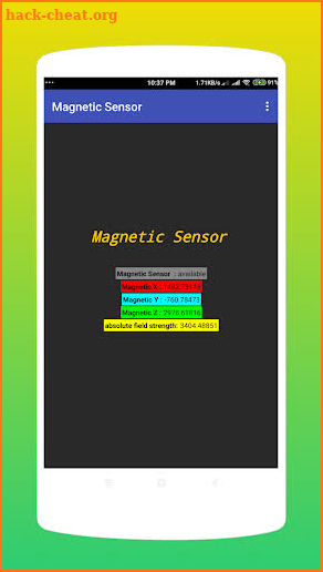 Magnetic Sensor screenshot