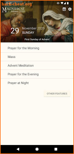 Magnificat Advent 2020 screenshot