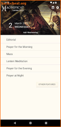 Magnificat Lenten 2022 screenshot