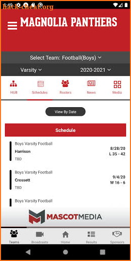 Magnolia Panthers Athletics screenshot