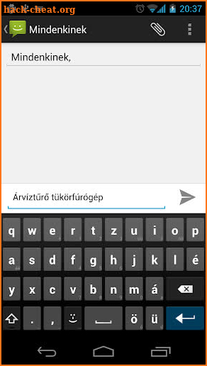 Magyar AnySoftKeyboard screenshot