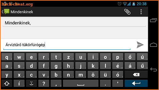 Magyar AnySoftKeyboard screenshot