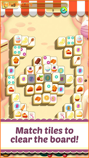 Mahjong Solitaire Cupcake Bakery screenshot