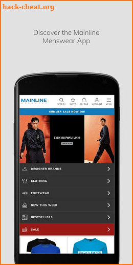 Mainline Menswear screenshot