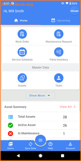 Maintenance Management CMMS for TEAM - OXmaint screenshot