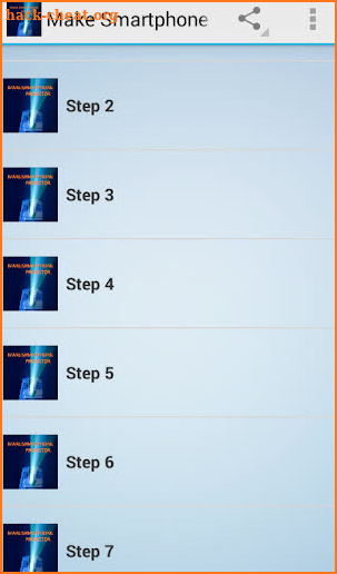 make smartphone projector screenshot