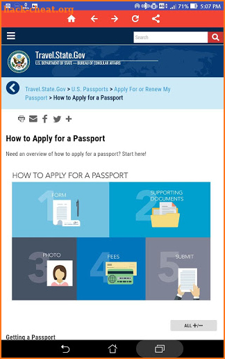 Make U.S. PASSPORT screenshot