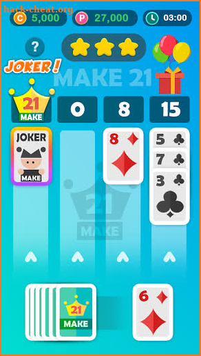 Make21 - Free Card Game (Solitare & Blackjack) screenshot