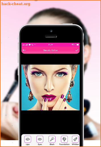 Makeup beauty editor screenshot