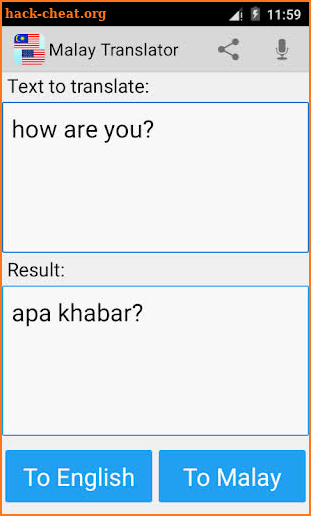 Malay English Translator Pro screenshot