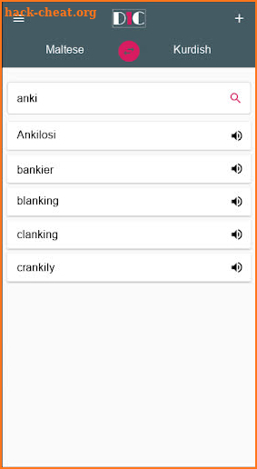 Maltese - Kurdish Dictionary (Dic1) screenshot