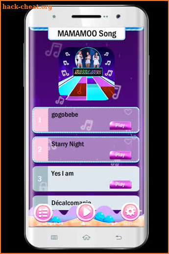 MAMAMOO Song for Piano Tiles Game screenshot