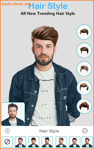 Man Hair Style Photo Editor screenshot