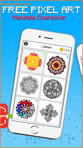 Mandala Pixel Art - Coloring By Number screenshot