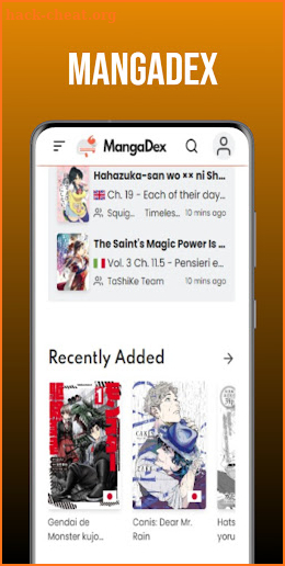 mangaDex screenshot