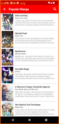 MangaHub - Manga Universe screenshot