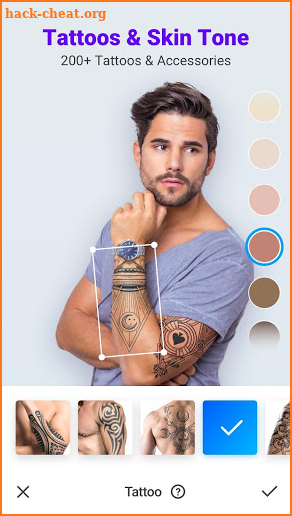 Manly - Face & Body Editor for Man, Tattoo Maker screenshot