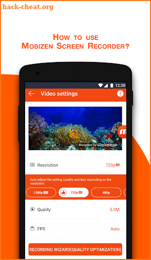 Manual Mobile Top Screen Recorder REC screenshot