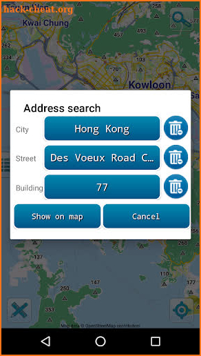 Map of Hong Kong offline screenshot